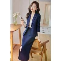 ราคา ชุดสูท, สไตล์มืออาชีพ, ชุดทำงานที่เป็นทางการ, ชุดทำงานสตรี, ชุดเดินทาง, ชุดสูทสองชิ้น, ระดับไฮเอนด์, กระโปรง, 2024 (1731198304639224691)
