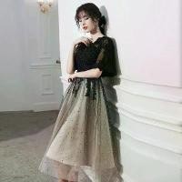 ราคา ชุดราตรี กระโปรง หญิง เรียบหรู จัดเลี้ยง สาวอวบ ซ่อนท้อง สีดำ สลิม สไตล์ประจำวัน เหมาะสำหรับการประชุมประจำปี ความยาวปานกลาง คอลเลคชั่นผู้คน 49000 คน ผลิตในประเทศไทย (1731992331033348201)