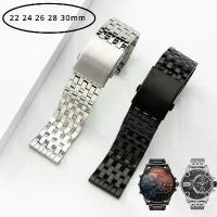ราคา สายนาฬิกา, อุปกรณ์เสริมสำหรับนาฬิกา, เข้ากันได้กับนาฬิกา Diesel DZ7256, DZ7291, DZ7257, สายหนังวัวเมล็ดลิ้นจี่, เข็มขัด 22, 24, 26, 28, 30 มม. (1731565049937234079)