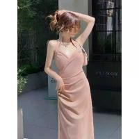 ราคา เดรสสายเดี่ยว สีชมพู ไปทะเล รัดรูป เกาะอก แขนกุด เปิดหลัง แฟชั่น ออกงานสาวอวบ ชุดราตรีชุดเดรสยาว เสื้อผ้าแฟชั่นผู้หญิง clothing women คลุม ท้อง ให้ นม bymommay เดรสใส่กับก (1731583085802785026)