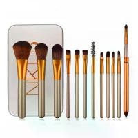 ราคา แปรงแต่งหน้า Naked3 12 ชิ้น แปรงคอนซีลเลอร์ รองพื้น อายแชโดว์ พร้อมกล่องเหล็ก เครื่องมือแต่งหน้าและแปรง ชุดแปรงแต่งหน้า Cosmetic Cosmetics (1731015331576907986)