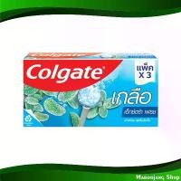 ราคา ยาสีฟัน สูตรเกลือ เฟรชมิ้นท์ คอลเกต 150 กรัม (3กล่อง) เจลสีฟัน สารล้างฟัน ยาแปรงฟัน Toothpaste Salt Formula, Fresh Mint Colgate (1729769549672385272)