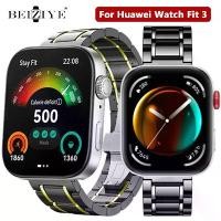 ราคา Ceramic สายนาฬิกา For Huawei Watch Fit 3 สาย Luxury Bands นาฬิกา สมาร์ทวอทช์ สายนาฬิกาข้อมือสำหรับ (1730347141951556578)