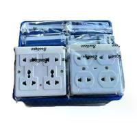 ราคา VENA เต้ารับไฟฟ้าติดผนัง 16A 250V 4 รู + 3 สายดิน ปลอดภัยป้องกันไฟรั่ว! เต้ารับปลั๊กไฟ ปลั๊กไฟ2ขา (1731513939444598433)