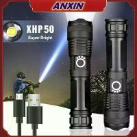 ราคา ไฟฉาย LED, Xhp50, ซูมได้, ชาร์จ USB, สว่างมาก, ใช้แบตเตอรี่ 18650, ไฟฉายยุทธวิธี Cree, ซูมได้, ไฟฉาย (1731079420359576172)