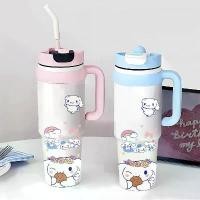 ราคา กระติกน้ำร้อน Guigou บิสกิต ดีไซน์แก้วเย็น เหมาะสำหรับกาแฟ ขวดแช่เย็น ทนความเย็นและร้อน เครื่องทำความร้อนสูญญากาศ กระติกน้ำร้อนพร้อมฟาง กาต้มน้ำ กระติกน้ำร้อน (1732332395982326367)