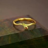 ราคา แหวนเช่นเดียวกับการออกแบบใหม่ของเงินแท้ S925, การออกแบบลำดับงู Chengxiang, สำหรับผู้หญิง, การออกแบบพิเศษงูชุบทอง, แหวนเปิดปรับได้, มาใหม่ แหวน หยก (1731497143599924522)