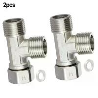 ราคา ข้อต่อ T 3 ทาง, วัสดุสแตนเลส 304, 2 ชิ้น, ขั้วต่อท่อ 1/2 นิ้ว DN15, น็อตยูเนียน, ทนอุณหภูมิสูงและทนต่อแรงกด, อุปกรณ์ประปา, เหมาะสำหรับการปรับปรุงบ้าน (1731285940665746565)