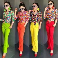 ราคา ชุดย้อนยุค ชุดทองกวาว ชุดแหยม (เสื้อ+กางเกง) คําแนะนําผลิตภัณฑ์ใหม่ของเดือนนี้ (1731399971559146808)