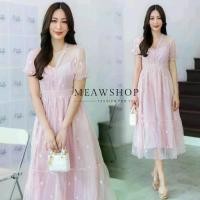ราคา #821037 เดรสลูกไม้สีหวาน แขนตุ๊กตา S-XL ชุดใส่ทำบุญ ลูกไม้สีชมพู ชุดขาว เดรสสีชมพู ชุดงานหมั้น ชุดเพื่อนเจ้าสาว ชุดไปวัด ลูกไม้ ฉลุ เสื้อคอวี ธุรกิจ ลายดอกไม้ (1729998178002438686)
