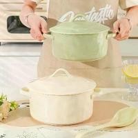 ราคา ชามซุปด้ามคู่เซรามิก, เครื่องใช้บนโต๊ะอาหารสไตล์ครีม, หม้อซุป, หม้อเซรามิกในครัวเรือน, หม้อก๋วยเตี๋ยวทันที, ชามก๋วยเตี๋ยวหอยทากขนาดใหญ่, อ่างซุปขนาดใหญ่, ❤ หม้อ เบอร์ 45 (1731777683794790064)