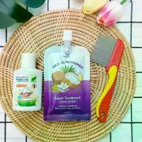 ราคา แชมพูเหา 60ml+ครีมนวด50g+หวีสางสแตนเลส1ด้าม (1729759472622078895)