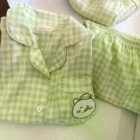 ราคา ชุดนอนหมี ลายสก๊อต สำหรับผู้หญิง สไตล์ญี่ปุ่น ชุดฤดูร้อน Ins เกาหลี เสื้อแขนสั้น กางเกงขาสั้น เสื้อแจ็กเก็ต ชุดอยู่บ้าน ขายดี สินค้าขายดีในร้าน ชุด นอน ตาข่าย แซ่บ คน อ้วน girl xl ผ้า แพร ไซส์ ใหญ่ (1