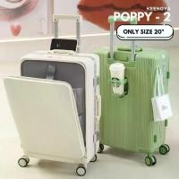 ราคา KEENOYA กระเป๋าเดินทาง รุ่น Poppy 2 โครงอลูมิเนียมแบบเปิดหน้า ใส่โน๊ตบุ๊คได้ (1729774409877654138)