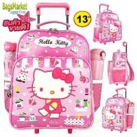 ราคา Hello Kitty 13 นิ้ว Bagsmarket Kid's Luggage กระเป๋าเด็ก กระเป๋าเดินทาง กระเป๋าเป้ล้อลาก กระเป๋าเป้สะพาย สไตล์คิตตี้ ลิขสิทธิ์แท้ (1731620778834167085)