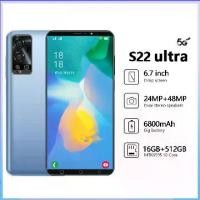 ราคา [สินค้าราคาพิเศษ] รับประกัน 1 ปี Sansumg S22 ultra 5G 6.7 นิ้วโทรศัพท์มือถือใหม่สนับสนุนสองซิม RAM 16GB รอม 512GB Android12.0 โทรศัพท์โทรศัพท์สวยโทรศัพท์ราคาถูกโปรโมชั่นเกมมือถือ (1731469798125569582)