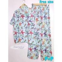 ราคา ชุดนอนผู้หญิง (P+P) ฟรีไซส์ ผ้าไหมอิตาลี แขนสั้น-ขายาว คอปก clothing เสื้อผ้า women sleepwear กางเกง เสื้อกันหนาวผู้หญิง เสื้อกันหนาวmc เสื้อกันหนาวไซส์ใหญ่ เสื้อกันหนาวnike เส (1731541123132721217)