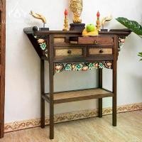 ราคา โต๊ะรางสูง108cm โต๊ะวางของ โต๊ะวางพระบูชา โต๊ะหมู่บูชา โต๊ะ ตั่งวางพระ โต๊ะรองพระ ตู้ไม้ ของตกแต่งโรงแรมตกแต่งบ้าน โต๊ะราง (1729694265166105199)