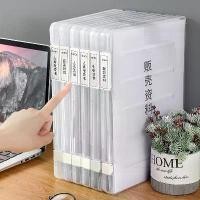 ราคา แฟ้มใส ขนาด A4 กล่องเก็บเอกสาร พลาสติกหนา เหมาะสำหรับเก็บใบเสร็จ แฟ้มใส่เอกสาร แฟ้ม กุหลาบ binder sliding ring รูป (1731716548487316514)