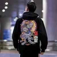ราคา Jay_store - เสื้อฮู้ดผู้ชายวินเทจ เสื้อครอป MF เสื้อครอปชาย เสื้อโอเวอร์ไซส์ขนาดใหญ่ เสื้อกันหนาวผู้ชาย สไตล์จีน แขนยาว บุรุษ + เสื้อนักเรียนหลวมสบาย ๆ ท็อปส์ซูวินเทจ เสื้อครอปวินเทจ (1729805878072936