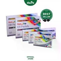 ราคา [TK] Pentel สีชอล์คผสมเทียน สีชอล์คเพนเทล สีวาดรูป สีชอล์คระบายภาพ #PHN 50-12สี (1731197919897028386)