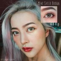 ราคา คอนแทคเลนส์(มินิ) Mini Sheer ฺBrown / Gray (Kitty Kawaii) ลายฮิต ขายดีมาก กรองแสงกันยูวี (1730761650154146232)