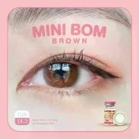 ราคา คอนแทคเลนส์(มินิ) Mini Bom Brown / Gray / Black (Kitty Kawaii) ลายฮิต ขายดีมาก กรองแสงกันยูวี (1730761620610845112)