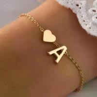 ราคา กำไลข้อมือตัวอักษรภาษาอังกฤษ สไตล์ยุโรปและอเมริกาใหม่ เรียบหรู มีหัวใจ 26 ตัว บุคลิกภาพ jewelry mystery jar กรอบ ลูกอม รูบิค คุโร มิ แหวน pandora ดาว (1731204958556817310)