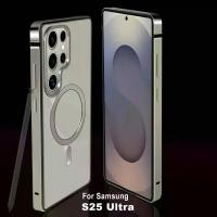 ราคา เคสโทรศัพท์สีเดิมโลหะ Samsung S25 Ultra, เข้ากันได้กับ Samsung S25U, เคสแม่เหล็ก Magsafe, เคสสร้างสรรค์, ใหม่ เคส คิงคอง แท้ samsung เคส ขุ่น samsung (1731754913264600956)