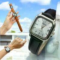 ราคา นาฬิกาสายหนัง มีช่องบอกวันที่ นาฬิกาข้อมือ สินค้าพร้อมกล่อง+ถ่าน (1731600455071532320)