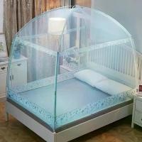 ราคา มุ้งยุทช์ มงกุฎมองโกเลีย สำหรับใช้ในบ้าน ขาตั้ง 1.5 ม. กันกระแทก ประตู 3 บาน ขนาด 1.8 ม. เตียงเดี่ยว 1.0 ม. เหมาะสำหรับหอพักนักเรียน ผ้าห่ม ใยไหม เย็น ฟุต (1731607796808124069)