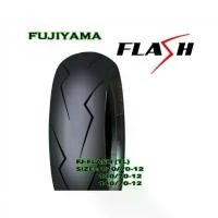 ราคา จัดส่งจากกทม ยางนอกมอเตอร์ไซค์ Fujiyama Flash ยางลายสายฟ้า ขอบ12 Tubeless (1731675574175631310)