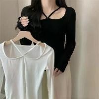 ราคา เสื้อยืดแขนสั้น ดีไซเนอร์ชิคๆ สำหรับผู้หญิง เสื้อครอปแขนยาว ชุดชั้นใน อินเทรนด์ เหมาะสำหรับนักเรียน มาใหม่ (1731707562891248894)