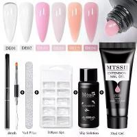 ราคา ชุดเจลต่อเล็บ, Mtssii, 10ml, เจลแข็งสร้างอย่างรวดเร็ว, คริสตัลอะคริลิค, เจลเปลือยสีขาว, ยาทาเล็บ, ชุดเจลก่อสร้าง UV (1730401486951385106)