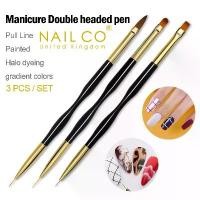ราคา ชุดแปรงทาเล็บ 3 ชิ้น หัวคู่ สำหรับเพ้นท์เล็บ อะคริลิค ลายฝรั่งเศส ดินสอเขียนขอบเล็บ เพ้นท์เล็บ 3 มิติ DIY ภาพวาดเฮนน่า ดอกไม้ เจล ยาทาเล็บ เครื่องมือแปรงขัด (1731758664819836534)