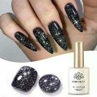 ราคา ยาทาเล็บเจลสะท้อนแสงแฟลชสีดำ, เกิดมาสวย, ยาทาเล็บ DIY, 15ml, ยาทาเล็บเจลสะท้อนแสงแฟลช, UV และ LED แช่ออก, สไตล์ 60282 (1731994364942190881)