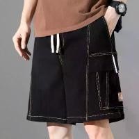 ราคา กางเกงขาสั้นผู้ชาย สไตล์ฮ่องกง อินเทรนด์ กีฬา ชุดทำงาน กางเกงขาสั้นผ้าเดนิมสำหรับผู้ชาย หล่อ หลวม ลำลอง กางเกงสามส่วน ผู้ชาย กางเกงกระเป๋าข้างสามมิติ Man Clothing ยีนส์ Jeans ก (1730910496183650419)