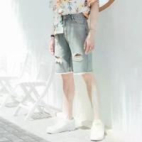 ราคา กางเกงยีนส์ขาสั้น แต่งขาดเซอร์ๆ (รหัส : K005) คลังสินค้า clothing jeans man ผู้ชาย กางเกงขาสั้นผู้ชาย กางเกง bang bang เดฟ 12 ราศี angel short รูปยิ้ม pants ขาสั้น ใส่ ท (1731529085668853965)