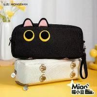 ราคา กล่องดินสอแมวดำความจุขนาดใหญ่ Hongdian 3.1 ใหม่สุดฮอตในปี 2025 กันเปื้อน กระเป๋าดินสอ เหมาะสำหรับนักเรียนมัธยมต้น กล่องดินสอ กล่องเครื่องเขียน กระเป๋าดินสอสไตล์แมว (1731518050014627452)