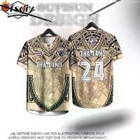 ราคา เสื้อกีฬา เสื้อฟุตบอลทีมชาติไทย 2568 เสื้อยืดกีฬาผู้ชาย สะดวก ฟุตบอล แห้งไว โอเอสดีวาย (1731502194377065501)