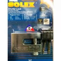 ราคา กุญแจล็อคประตูม้วน Solex(สำหรับล็อคหูช้างด้านข้าง)รุ่นCU- shutter ตัว ปั๊ม กุญแจ (1731306680813521128)