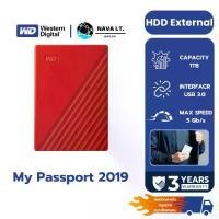 ราคา WD HDD External 1TB My Passport USB 3.0 Red [External HDD ฮาร์ดดิสก์พกพา 2.5"] (1731446390462907536)