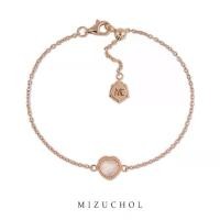 ราคา Mizuchol- กำไล Darling in Pink Bracelet เงินแท้ชุบ Rose Gold ประดับพลอย พลอย Rose Quartz (1731909951885969652)