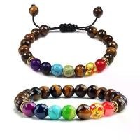 ราคา สร้อยข้อมือลูกปัด, จักระ 7 จักระ, กำไล, การรักษา, หินตาเสือ, เสน่ห์สวดมนต์จักระ, สร้อยข้อมือพระพุทธรูป, ปรับได้, ของขวัญเครื่องประดับสำหรับผู้ชายและผู้หญิง (1730355943558843364)