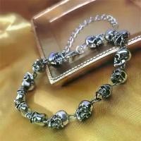 ราคา สร้อยข้อมือลูกปัดหัวกะโหลก, วัสดุโลหะผสมบุคลิกภาพ, เครื่องประดับทำมือ, เครื่องประดับ, สำหรับผู้ชาย, แหวนมือ, เสน่ห์หัวกะโหลก, กำไล, เหมาะสำหรับคู่รัก (1732268223976802989)