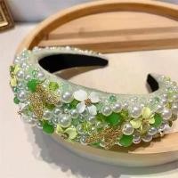 ราคา ที่คาดผมมุกสีชมพู ผีเสื้อสีเขียว ประดับด้วยเพทาย สำหรับผู้หญิง กันลื่น หนา ที่คาดผมดอกไม้ ที่คาดผม (1730894332098152607)