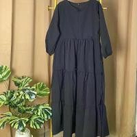 ราคา เดรสยาว (เด็กโต)รุ่นFAHANA’s ผ้าครัช ชุดออกงาน เสื้อผ้ามุสลิม (1732165403805452422)