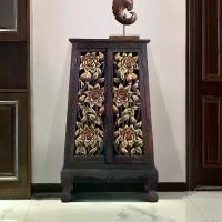 ราคา ตู้ไม้แกะลายดอกเขียนสี ตู้ไม้แกะ ตู้วางของ ตู้ข้างเตียง ตู้ใส่ของ ตู้วินเทจ ตู้โบราณ ตู้เก็บของ ตู้แกะสลัก ตู้ไม้ ตู้เก็บเอกสาร (1729693413649910383)