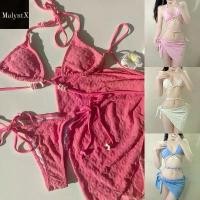 ราคา Blossom Set Bikiniน่ารัก แบบผูก เซ็ต 3 ชิ้น ผ้าขนหนู ลายดอกไม้ แต่งลูกปัดดอกไม้ สินค้าดี Women ผู้หญิง Clothing เสื้อผ้า ลูกไม้ กางเกง มวย รุ่น bs แมนยู ฤดูกาล ใหม่ กางเกงใน (1731740994491549901)