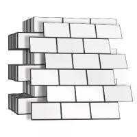 ราคา สติ๊กเกอร์ติดผนังรถไฟใต้ดิน ลอกและติด วอลล์เปเปอร์ไวนิลอิฐ 3 มิติ สติ๊กเกอร์ติดผนังหลังครัวในห้องน้ำ 10 แผ่น (1731248451276146302)